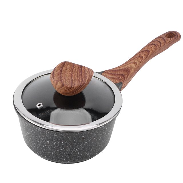 Cacerola de leche para el hogar, cacerola antiadherente para cocinar, sopa, fideos, olla con tapa para comida infantil para bebés