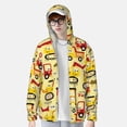 thumbnail image 2 of Fotbe Funny Construction Vehicles Chaqueta con Protección Solar UPF 50+ para Hombre y Mujer, Camisa con Capucha y Bolsillos-Medium, 2 of 7