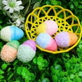 thumbnail image 4 of Famyfamy Cartoon Egg Multicolor Diy With Basket For DIY Crafts Home Decorations Colorful Simulation Easter Eggs, 4 of 11