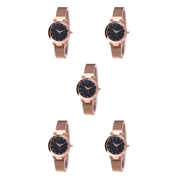 Sidaley Reloj Star Sky para mujer, correa de malla, de cuarzo analógico para novia, reloj de pulsera, regalo de vacaciones Type2 NO2