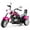 Rose, variant on Gymax 6V Electric Kids Motorcycle 3-Wheel Ride On Toy w/ Adjustable Headlight Red