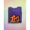 thumbnail image 3 of Love For All Colorful Banner Sweatshirt Women -Smartprints Designs, Female XX-Large, 3 of 4