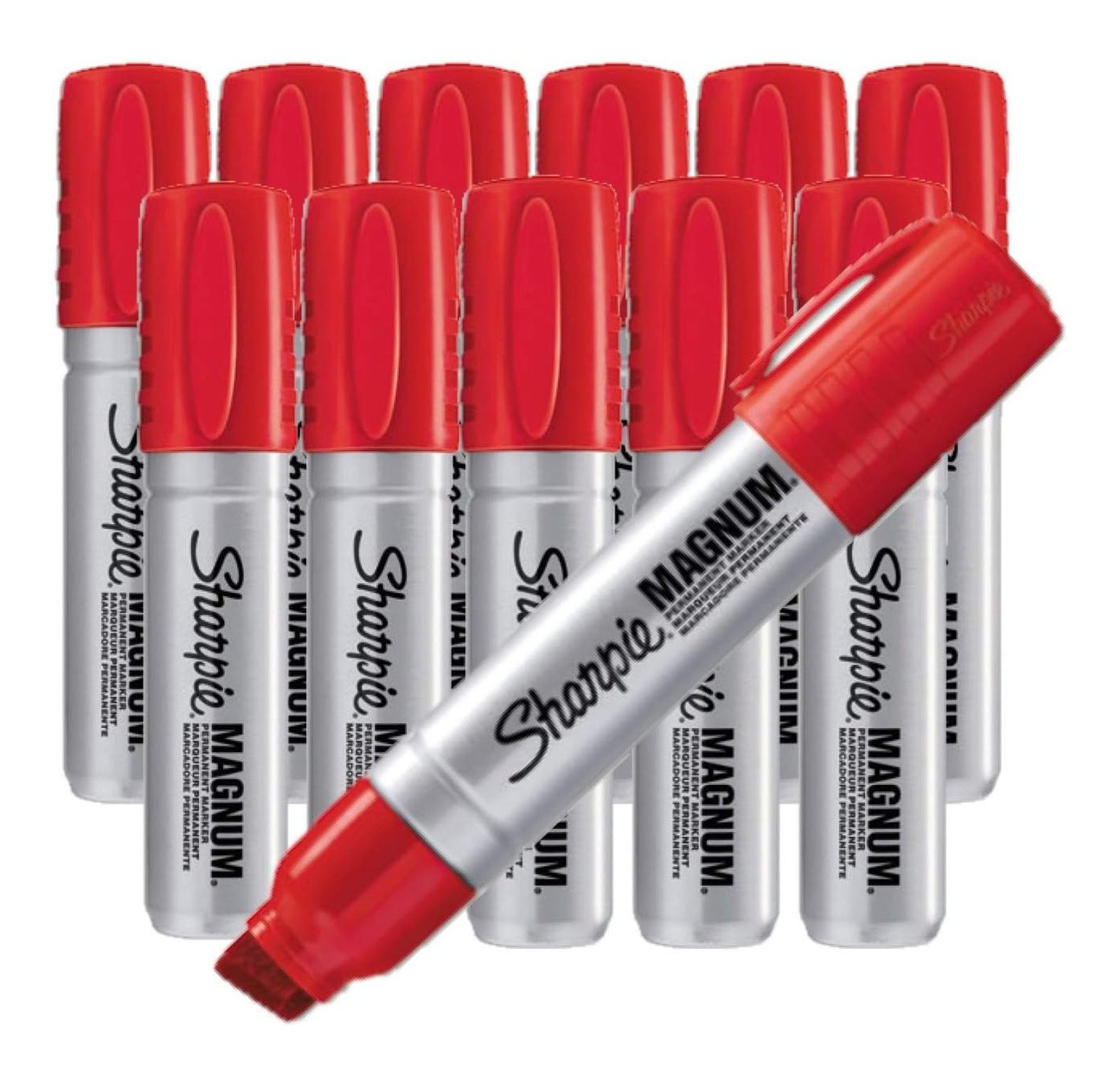 YfulYde Permanent Marker Red - Pack of 12