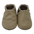 thumbnail image 2 of YALION Baby Boys Girls Shoes Crawling Slipper Toddler Infant Soft Leather First Walking Moccs(Dark Beige,0-6 Months), 2 of 6