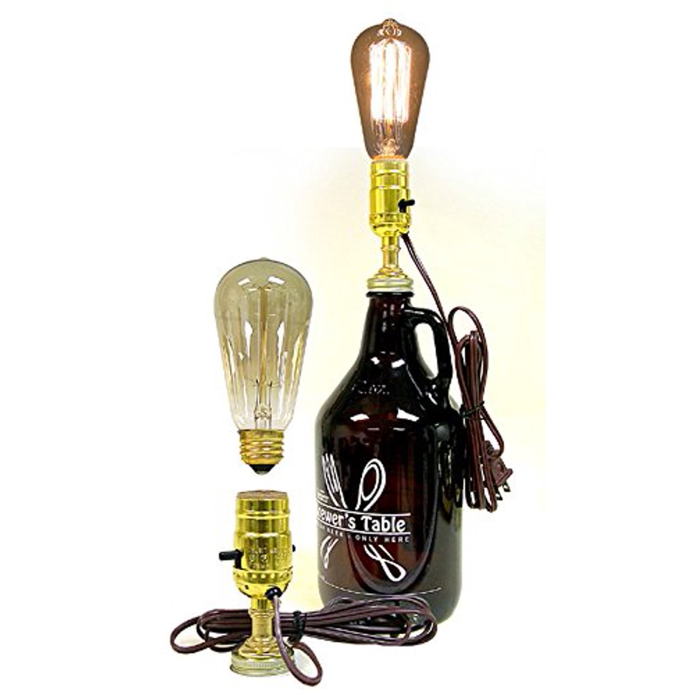 National Artcraft Growler Bottle Lamp Kit is Prewired And Includes an