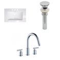 thumbnail image 1 of American Imaginations 24.25-in. W 3H8-in. Ceramic Top Set In White Color - Overflow Drain Incl. AI-27178, 1 of 8