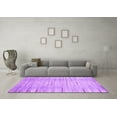 thumbnail image 3 of Ahgly Company Indoor Square Abstract Purple Contemporary Area Rugs, 7' Square, 3 of 4