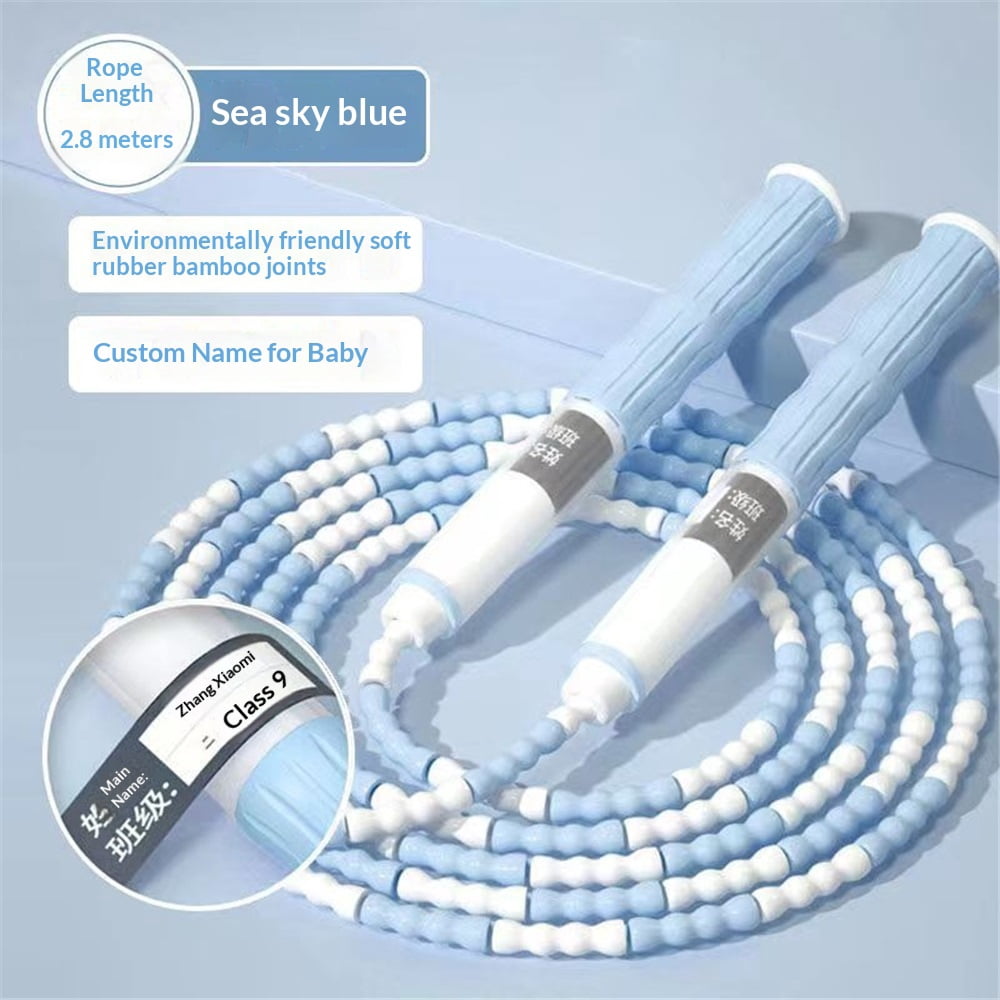 Jump Rope - Soft Beaded Segment Skipping Rope - Adjustable for Men, Women and Kids Tangle-Free Jumping Rope for Workout, Exercise, Keeping Fit and Fitness Training, 3PCs