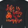 thumbnail image 4 of Inktastic Life's Better Campfire Long Sleeve T-Shirt, 4 of 5