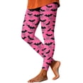 thumbnail image 7 of Yeaiivve Cute Leggings for Women Halloween SpiderWeb Bat Printed Skinny Pant Elastic High Waist Yoga Pants Cozy Stretchy Milk Silk Workout Legging 3XL, 7 of 7