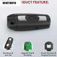 thumbnail image 4 of Key Fob Replacement Fits for 2006-2011 BMW 3 5 Series- 325i, 328i, 330i, 335i, 525i, 528i, 530i, 535i, 550i & More- Keyless Entry Remote Control Start Car Key Fobs, KR55WK49127, KR55WK49123, 4 of 9