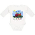 thumbnail image 3 of Inktastic I Love Trains Boys or Girls Long Sleeve Baby Bodysuit, 3 of 5