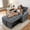 Dark Gray, variant on BSHTI 37.2" Convertible Pull-Out Sleeper Chair – with 3 Adjustable Angles, Velvet Upholstery, Side Pocket Storage, Solid Wood Frame,Dark Gray