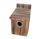 thumbnail image 4 of Casa para Pájaros de Madera Nido Colgante Exterior con Protección Metálica Refugio Hermético Fácil Limpieza Adecuado para Valla Patio Jardín, 4 of 9