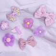 thumbnail image 3 of Baby Hair Clips,Cute Hair Pins Fully Lined Non Slip Bows Barrettes Baby Girls Flower Bow Hair Clips Butterfly Hair Clips Handmade Hair Accessories for Infant Toddler Kids Children(Purple), 3 of 7