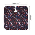 thumbnail image 2 of Hairdressing Apron Hair Cutting Cape, Fashionable Barber Shop Hairdressing Cape Hair Cutting Apron Hair Beauty 160x140cm (black), 2 of 5