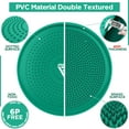 thumbnail image 2 of RDX Balance Cushion Extra Thick PVC Wobble Disc Air Stability Wiggle Seat for ADHD Fitness Yoga Exercise Physio Rehab Workout Inflatable Posture Trainer Rehabilitation Pain Relief, Hand Pump Included, 2 of 7