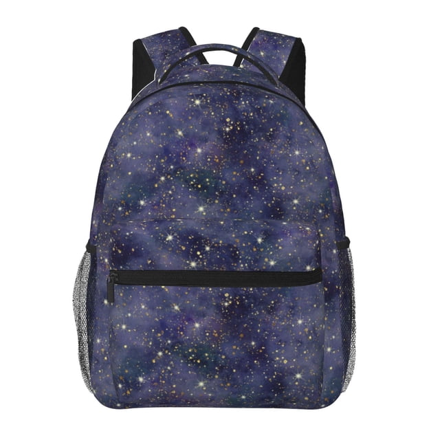 Disketp Watercolor Indigo Mochila Estampada para Hombre y Mujer – Mochila Ligera Clásica con Múltiples Bolsillos para Universidad, Trabajo y Viajes-One Size