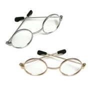 Sophia's 2 Pack of Doll Eyeglasses for 18" Dolls, Gold/Silver