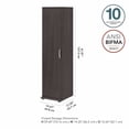 thumbnail image 2 of Universal Narrow Clothing Storage Cabinet in Storm Gray - Engineered Wood, 2 of 9
