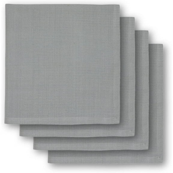 Design Imports Dove Gray Napkins, Set of 4 (90516)