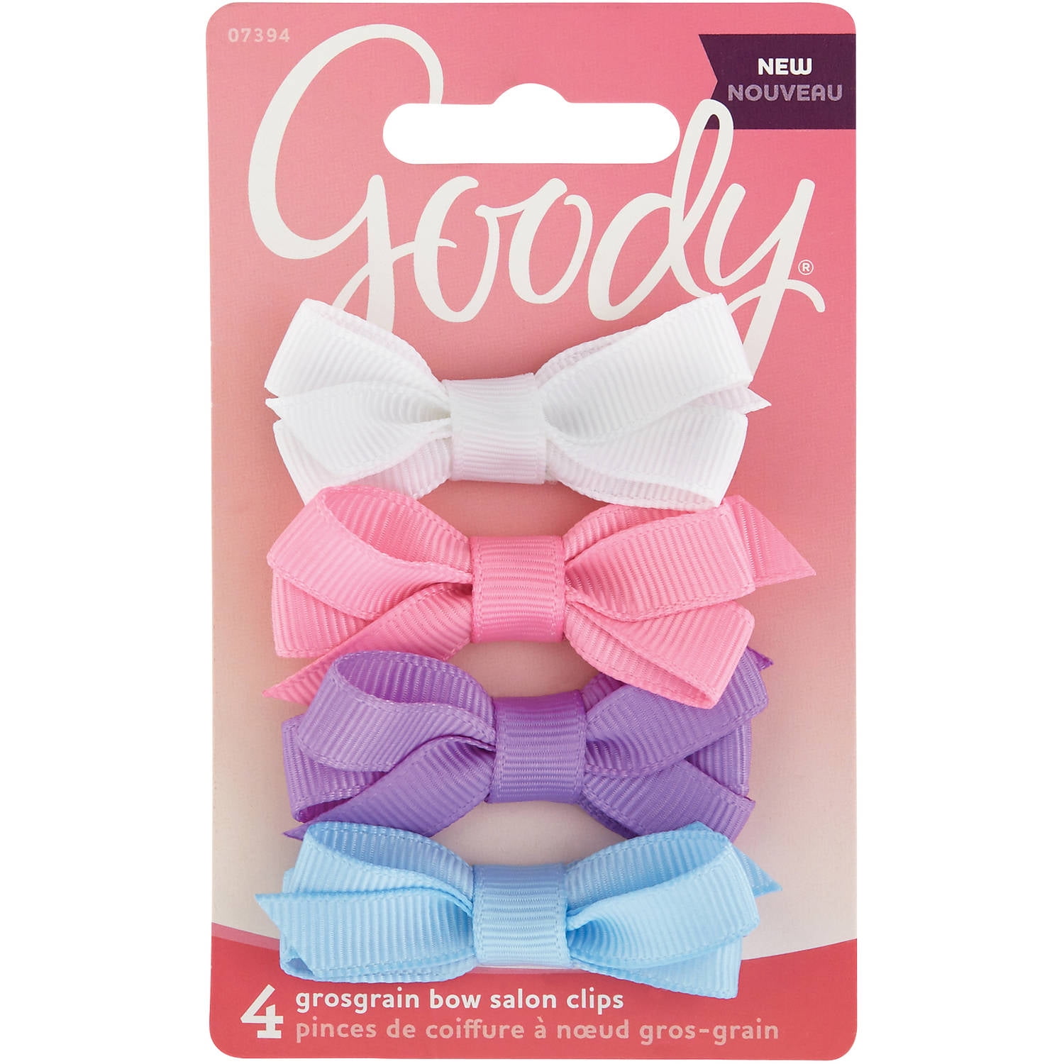 Goody Goody Girls Grosgrain Bow Salon Clips 4 Count Walmartcom