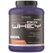 Ultimate Nutrition Prostar 100% Whey Protein Powder, Strawberry, 5 lb, 80 Servings