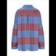 thumbnail image 5 of Suéteres de Cuello en V y Larga con Botones y Bloques de Color A Rayas para Mujer, Moda de Otoño 2025, Talla Grande Rojo y Azul L, 5 of 6