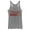 Gray Heather, variant on Women's Marvel Iron Man Love 3000 Forever Racerback Tank Top Black Heather X Large