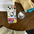 thumbnail image 4 of for Magsafe Magnetic Wireless Charge Case For iPhone 13 12 11 14 15 Pro Max Cartoon Hello Kitty Transparent Cover with Support LXY, 4 of 7