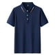 thumbnail image 1 of pstuiky camisetas para hombre, Camisa informal de manga corta con cuello vuelto, cómoda y lisa, para hombre ropa de hombre xxxl, 1 of 5