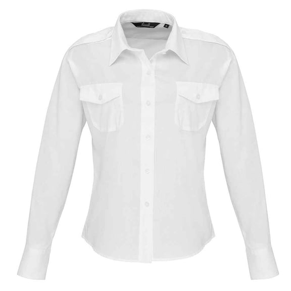 Premier Womens Long Sleeve Pilot Shirt