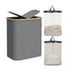 thumbnail image 1 of Cesto para Ropa Sucia, 150L Cesta de Lavandería Dividida Plegable de Gran Capacidad con 2 Bolsa Extraíble Tapa para Lavar, Para Baños Sala de Estar, Dormitorio y Lavandería (Gris, 150L), 1 of 9
