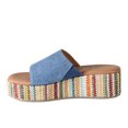 thumbnail image 3 of Diba True Womens Rock Steady Raffia Slide Wedge  Casual Shoes, 3 of 5