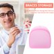 thumbnail image 5 of Caja de almacenamiento de aparatos ortopédicos Caja organizadora de dentaduras Suministro de cuidado dental (rosa) Ehuebsd Cuidado Belleza, 5 of 8