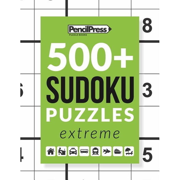 500  Sudoku Puzzles Book Extreme: Sudoku Puzzle Book Extreme (with answers), (Paperback)
