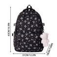 thumbnail image 4 of ibiyuan School Bag for Middle Elementary High School for Ages 5th 6th 8th 10th Elegant Bow Large Capacity Lightweight Tote Style Rucksack Adjustable Straps for Student Daily Travel, 4 of 9