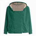 thumbnail image 6 of CAUYDY Women's Fleece Zip Up 3 in 1 Maternity Baby Wearing Hoodie Sweatshirt Jacket, 6 of 9