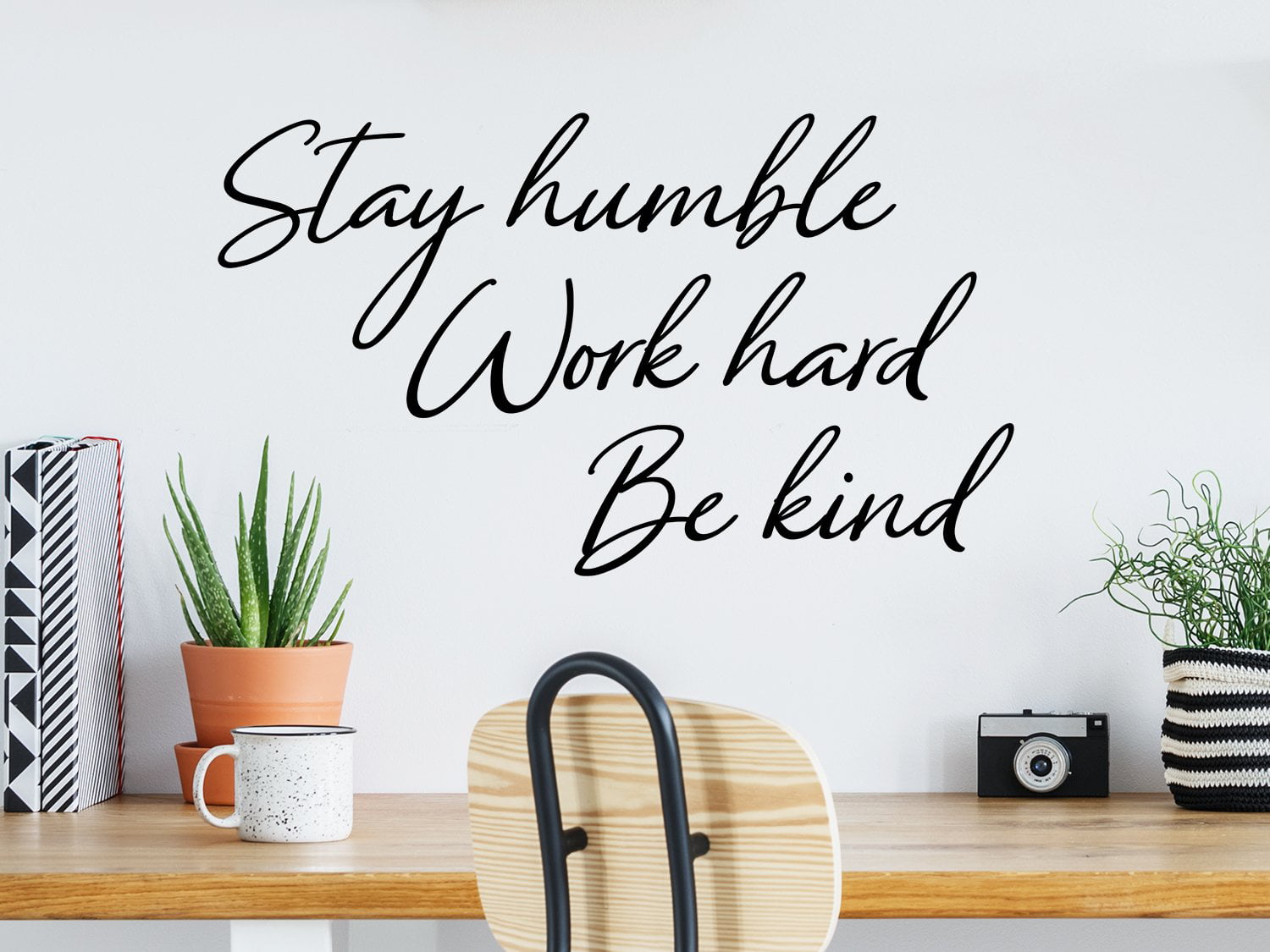 Work Hard Stay Humble Quote Vinyl Wall Decals Decor Sticker Removable Waterproof 