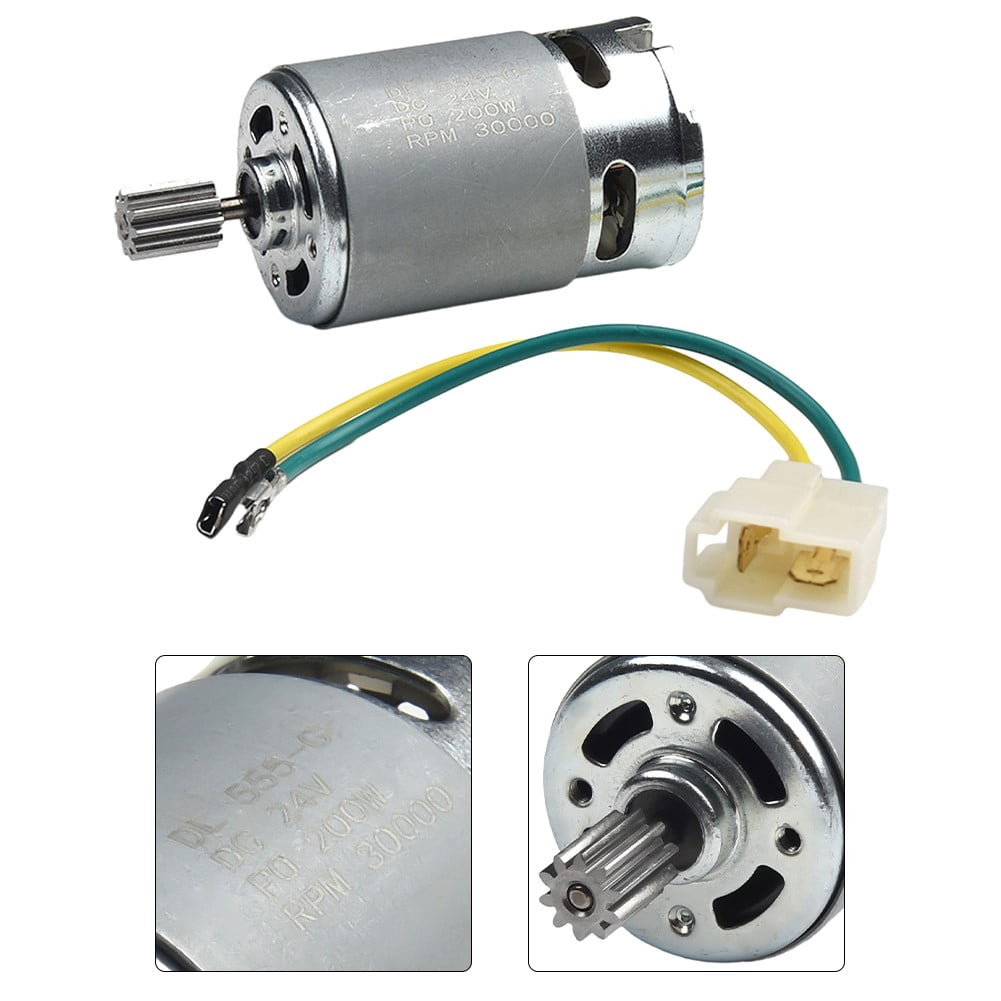 Motore Elettrico Per Auto Bambini 6V/12V/24V - Compatibile Con Modelli RS550, RS390, RS555, Ingranaggi 10/12 Denti