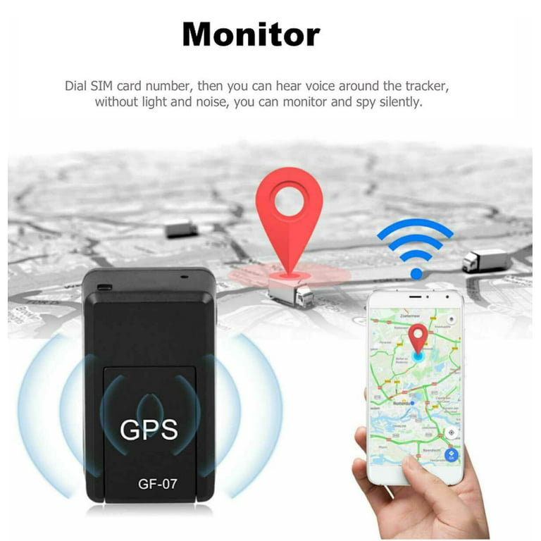 midtergang gjorde det by GPS Tracker No Monthly Fee, GF07 Magnetic Mini GPS Real Time Car Locator,  Long Standby Portable Real-Time Positioning Device for Kids Elder Pets  (Black) - Walmart.com