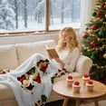thumbnail image 5 of Christmas Gifts for Grandkids! Elegant Luxury Flannel Super Soft Christmas Prints Fleece Blanket-Holiday Theme Home Décor Fuzzy Warm and Cozy Throws for Winter Bedding, Couch and Gift, 27 x 39 inch, 5 of 8