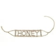 thumbnail image 6 of AYYUFE Punk Shiny Rhinestone Letter Honey Cup Chain Choker Necklace Women's, 6 of 7