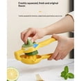 thumbnail image 3 of Dual-action Citrus Press, Citrus Juice Press Squeezer for Lemons and Limes with Seed Catcher and Pour Spout, Yellow, 3 of 5
