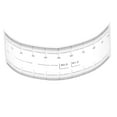 thumbnail image 1 of Uxcell Film Flexible Ruler 10cm 0.1mm Scale with R Angle and Width Lines Clear PET Plastic Folding Straight Ruler for Factory, Transparent, 1 Pcs, 1 of 6