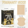 thumbnail image 2 of 50Pcs 70th Birthday Party Favors Gift Bags Bulk,Black and Gold Happy 70th Gift Candy Wrap Bags with Tissue Paper,Vintage 70th Birthday Decorations Souvenir Bag for Men Women Anniversary Supplies70th, 2 of 14