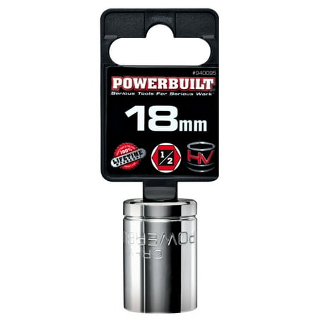 

Powerbuilt 1/2 Dr. 18Mm 6Pt Socket - 940095