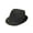 Black, variant on Premium Chevron Zig Zag Fedora Hat
