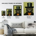 thumbnail image 4 of The Top Hat Cat Called Matt Sage Green And Black Portrait Artwork Framed Wall Art Print A4, 4 of 5