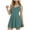 Green, variant on Women's Summer Solid Color Beach Vacation Sports With Pocket Built In Shorts Tennis Dress